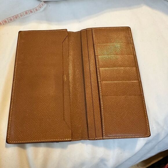 Hermes long brown leather wallet - Picture 4 of 16